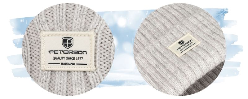 czapka ptn hat-08-7750 grey zdjęcie 10