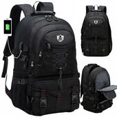 PLECAK MŁODZIEŻOWY MIEJSKI NA LAPTOPA DUŻY WODOODPORNY WIELOKOMOROWY