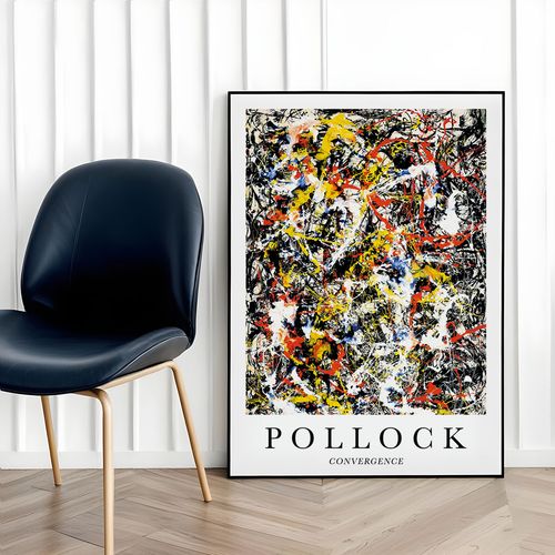 Plakat Pollock Convergence 30x40 cm w czarnej ramie na Arena.pl