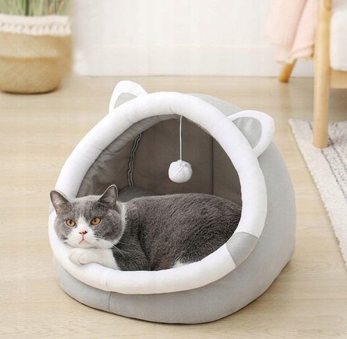 DOMEK DLA KOTA PLUSZOWY LEGOWISKO CIEPŁE MIĘKKIE BUDKA POSŁANIE na Arena.pl