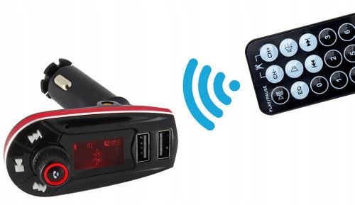 TRANSMITER BLUETOOTH FM SD 2xUSB ŁADOWARKA 2,1A na Arena.pl