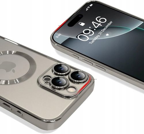 Etui do iPhone 16 Pro tytan szary natural case do MagSafe ochrona aparatów na Arena.pl