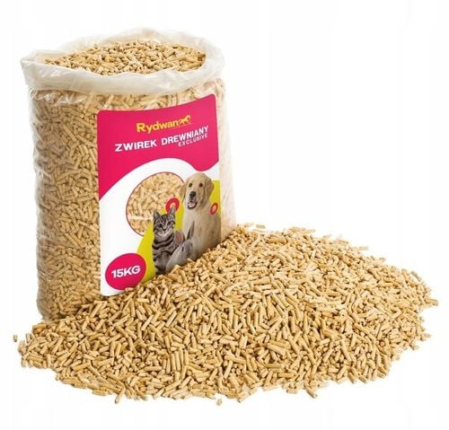 ŻWIREK DREWNIANY 15KG ZAPACH LASU 40L DLA GRYZONI na Arena.pl