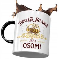 Kubek Czarny Dla Twojej Starej Stara Jest Osom Z Nadrukiem Ze Zdjęciem