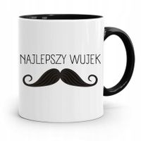 Kubek Czarny Prezent Dla Wujka Najlepszy Wujek Z Nadrukiem Ze Zdjęciem