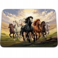 PODKŁADKA POD MYSZKĘ 24 x 20 - KOŃ KONIE JAZDA KONNA HOBBY HORSE