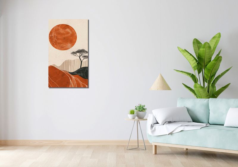 Obraz 50x90cm Afrykański Zachód Słońca zdjęcie 2