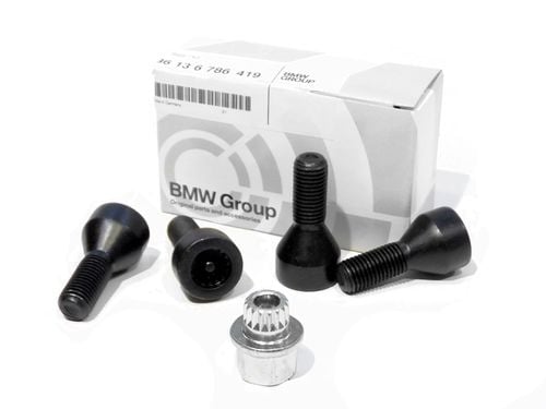 ORYG ŚRUBY ZABEZPIECZAJĄCE KOŁA BMW 1 E87 88 81 82 na Arena.pl