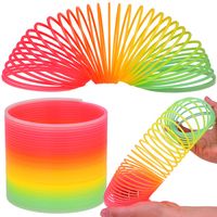 kolorowa sprężynka antystresowa tęczowa zabawka dla dzieci ZA5333