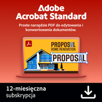 Adobe Acrobat Standard DC - subskrypcja 12 miesięcy