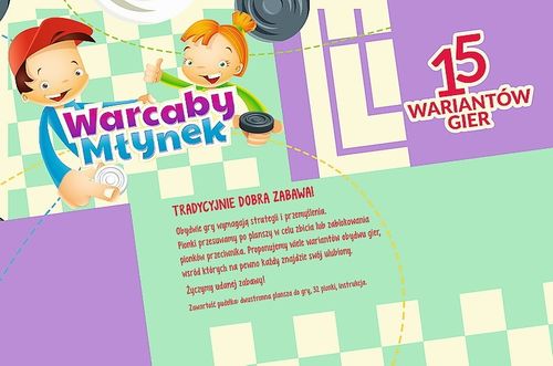 Trefl Gra Warcaby/Młynek ilustrowany na Arena.pl