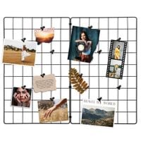 Kratka Metalowa Tablica Ścienna na Zdjęcia Notatki Zapiski Klamerki Duża XL