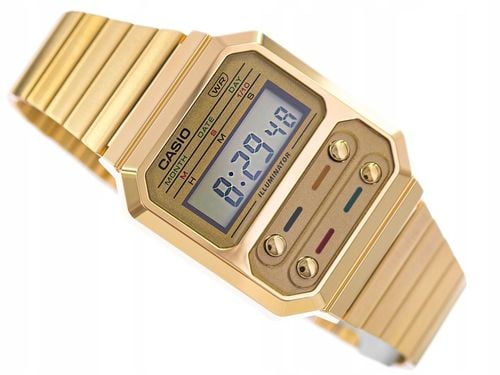 ZEGAREK CASIO A100WEG 9A VINTAGE GOLD RETRO UNISEX na Arena.pl
