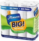Papier toaletowy ALMUSSO BIG 3 Warstwowy 40szt. BIAŁY