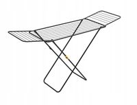 Suszarka na pranie czarna rozkładana Sussi z blokadą skrzydeł domowa