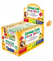 ZDROWY LIZAK MNIAM-MNIAM POMARAŃCZ BEZ CUKRU 40szt