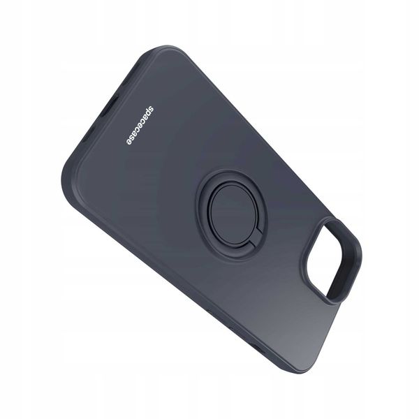 Spacecase Silicone Ring Iphone 14 Black zdjęcie 6