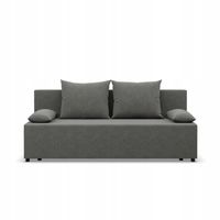 KANAPA FERMO Rozkładana Funkcja Spania WYGODNA LUX CIEMNY SZARY