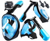 Maska do Nurkowania Składana Pełnotwarzowa S/M NA CAŁĄ TWARZ Basen do WODY