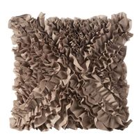 POSZEWKA Z MAŁYMI FALBANKAMI 45X45 CM BEŻOWA