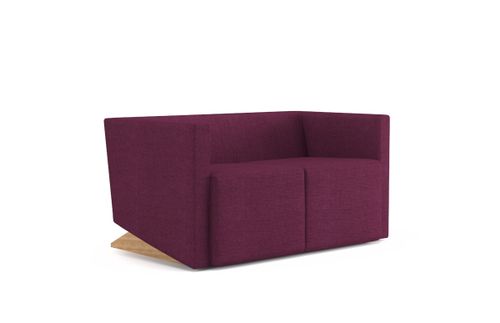 Sofa Plain 138cm fioletowa D2 na Arena.pl