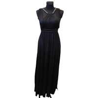 Sukienka za Kolano Wygodna Stylowa Wytrzymała Czarny 36