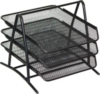 PÓŁKA NA AKTA 3 PÓŁKI TRES CZARNA