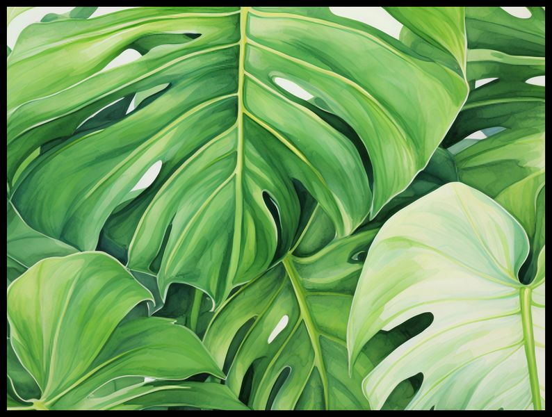 Plakat 80x60cm Tajemnice Liści zdjęcie 2