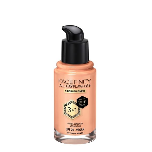MAX FACTOR PODKŁAD FACEFINITY 3W1 77 SOFT HONEY zdjęcie 3