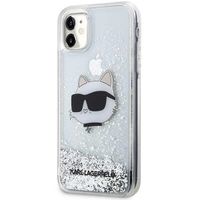 karl lagerfeld klhcn61lnchcs iphone 11/xr srebrny/silver hardcase