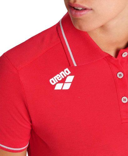 Koszulka polo T-Shirt damski bawełniany sportowy Arena Solid Red R.S na Arena.pl