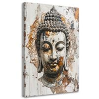 Obraz do salonu sypialni biura, Głowa Buddy Zen Spa Orient 30x45