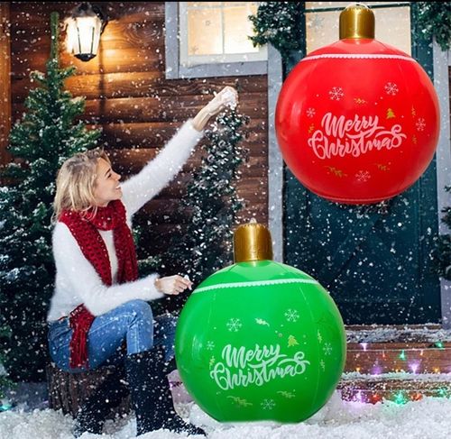ŚWIECĄCA DMUCHANA BOMBKA do DOMU OGRODU 60cm 16xPROGRAM ŚWIĘTA PREZENT na Arena.pl