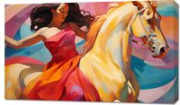 Obraz 100x60cm Taniec na Wietrznym Koniu