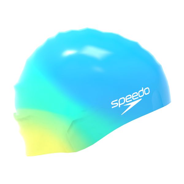SPEEDO CZEPEK JUNIOR MULTI COLOUR SILC CAP BLUE 8-002367002 zdjęcie 2