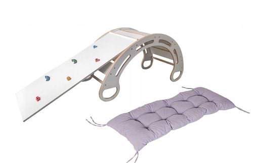 Bujak MDF + zjeżdżalnia wspinaczkowa + poduszka szara 100 cm na Arena.pl