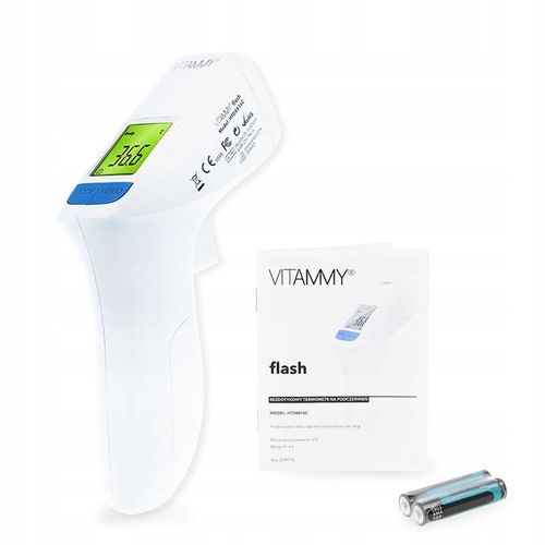 TERMOMETR BEZDOTYKOWY ELEKTRONICZNY NA PODCZERWIEŃ VITAMMY FLASH CERTYFIKAT na Arena.pl