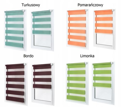 ROLETA ROLETY DZIEŃ NOC 57x150 CM NA WYMIAR KOLORY na Arena.pl