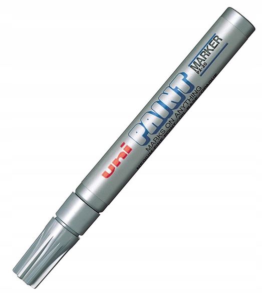 marker olejowy uni  paint srebrny zdjęcie 1