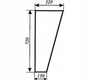 szyba przednia dolna ver.II ciągnika URSUS 3512 3514 Koja Smolniki