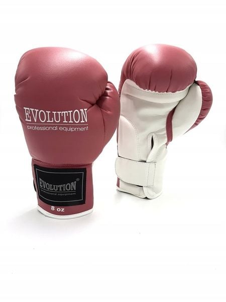 RĘKAWICE BOKSERSKIE SPARINGOWE EVOLUTION 8 OZ róż zdjęcie 1