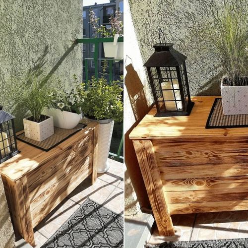 Skrzynia sosnowa skrzynia ogrodowa kufer na zabawki siedzisko pojemnik EKO na Arena.pl