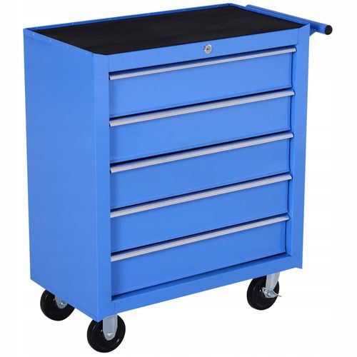 Wózek Narzędziowy 5 Szuflad - Niebieski na Arena.pl