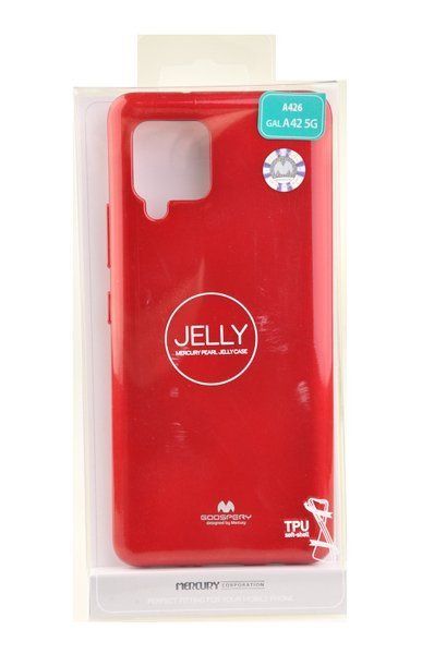 Etui Mercury Goospery Jelly Case do Samsung Galaxy A42 5G czerwony zdjęcie 4