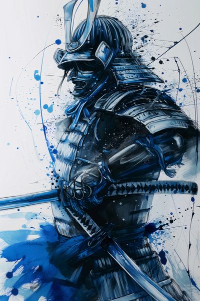 Plakat 20x30cm Samuraj w Błękicie zdjęcie 1