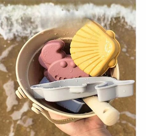 SILIKONOWE ZABAWKI DO PIASKU MIĘKKIE DO WODY NA PLAŻĘ WIADERKO FOREMKI na Arena.pl