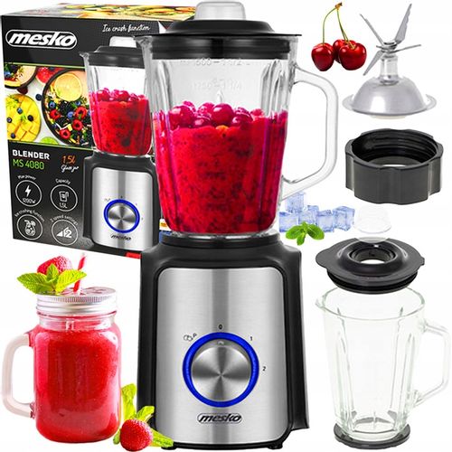 BLENDER KIELICHOWY MESKO MIKSER 1,5L MOCNY 1200W MIKSUJE KRUSZY LÓD bez BPA na Arena.pl