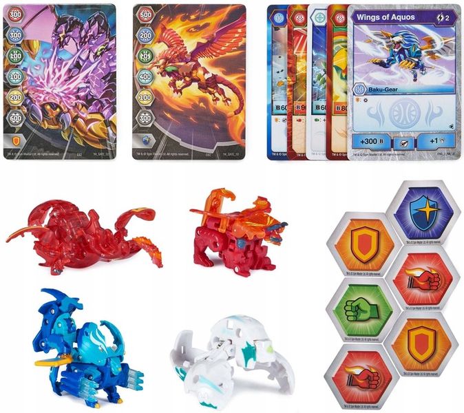BAKUGAN LEGENDS BATTLE COLLECTION PACK 5 FIGUREK zdjęcie 4
