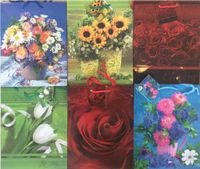 torebka prezentowa 12szt. 18x22 KWIATY | PL-2