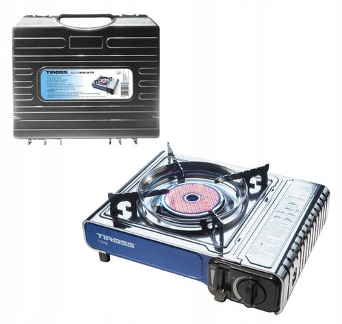 KUCHENKA TURYSTYCZNA TIROSS TS-266 SREBRNA 1650 W + 4 x BUTLE GAZOWE TS700 na Arena.pl